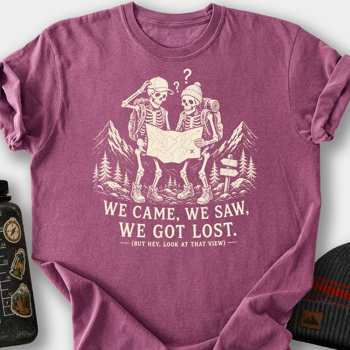 We Came, We Saw, We Got Lost T-Shirt — Berry