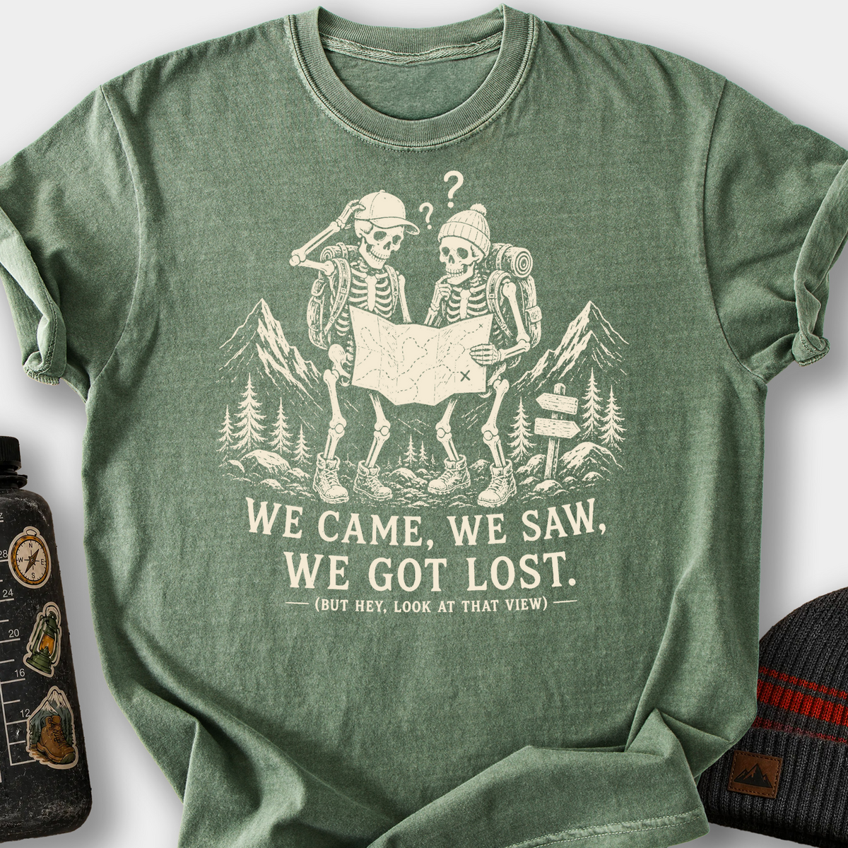 We Came, We Saw, We Got Lost T-Shirt — Moss
