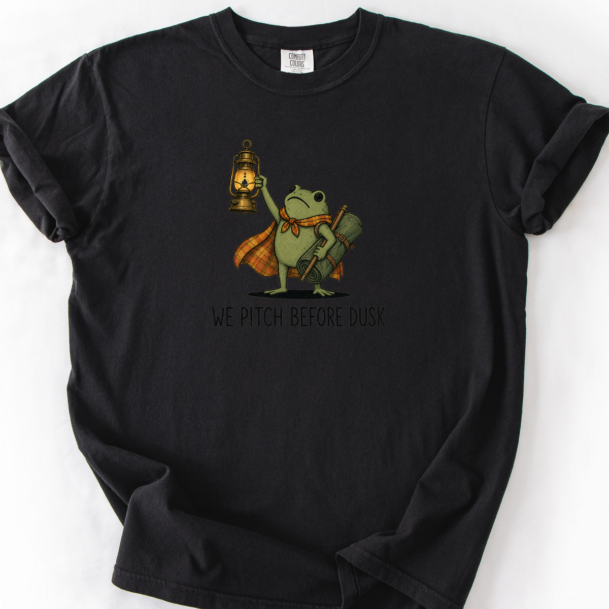 We Pitch Before Dusk T-Shirt — Black