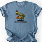 We Pitch Before Dusk T-Shirt — Blue Jean
