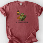 We Pitch Before Dusk T-Shirt — Brick