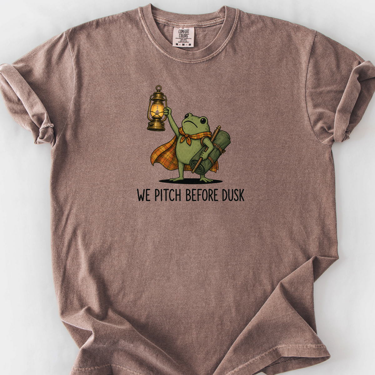 We Pitch Before Dusk T-Shirt — Espresso