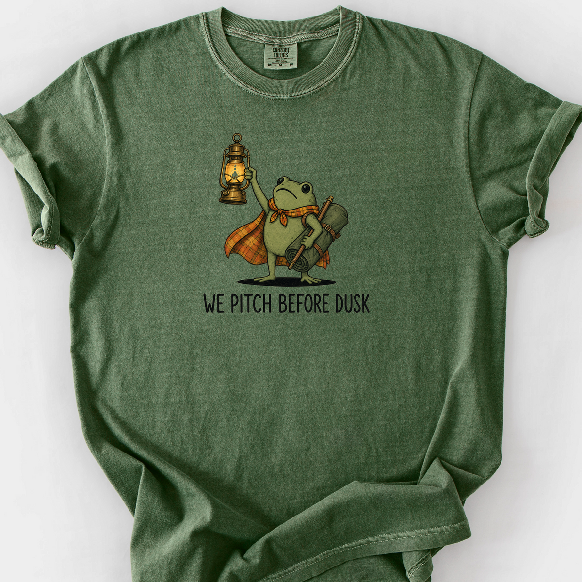 We Pitch Before Dusk T-Shirt — Moss
