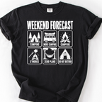 Weekend Forecast T-Shirt — Black