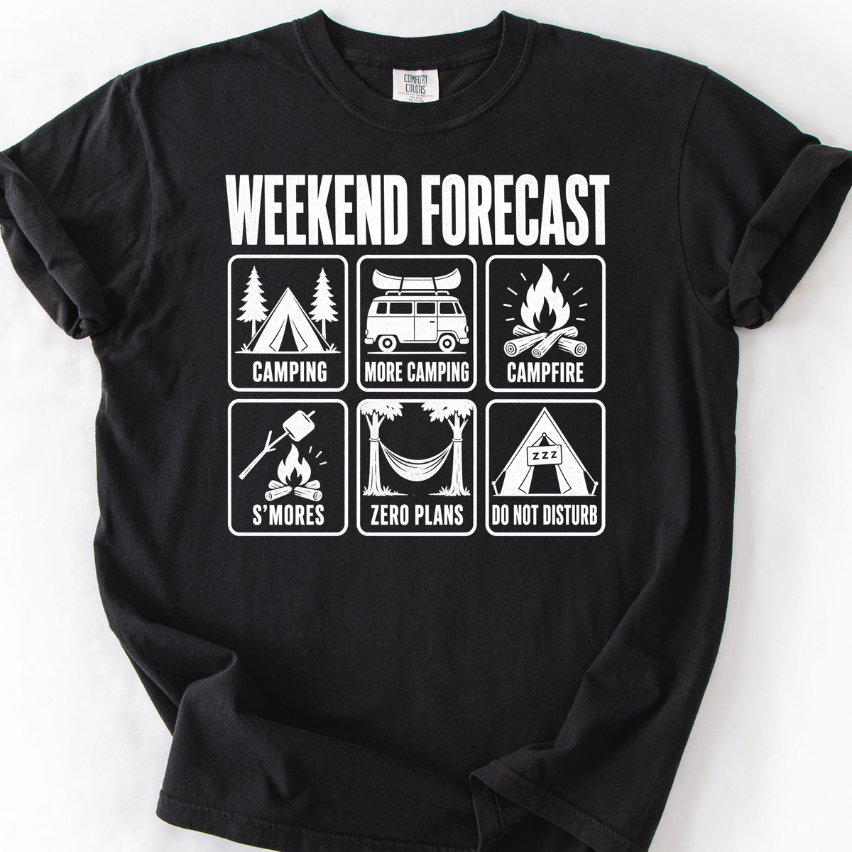 Weekend Forecast T-Shirt — Black