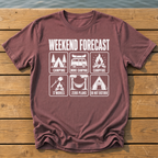 Weekend Forecast T-Shirt — Brick