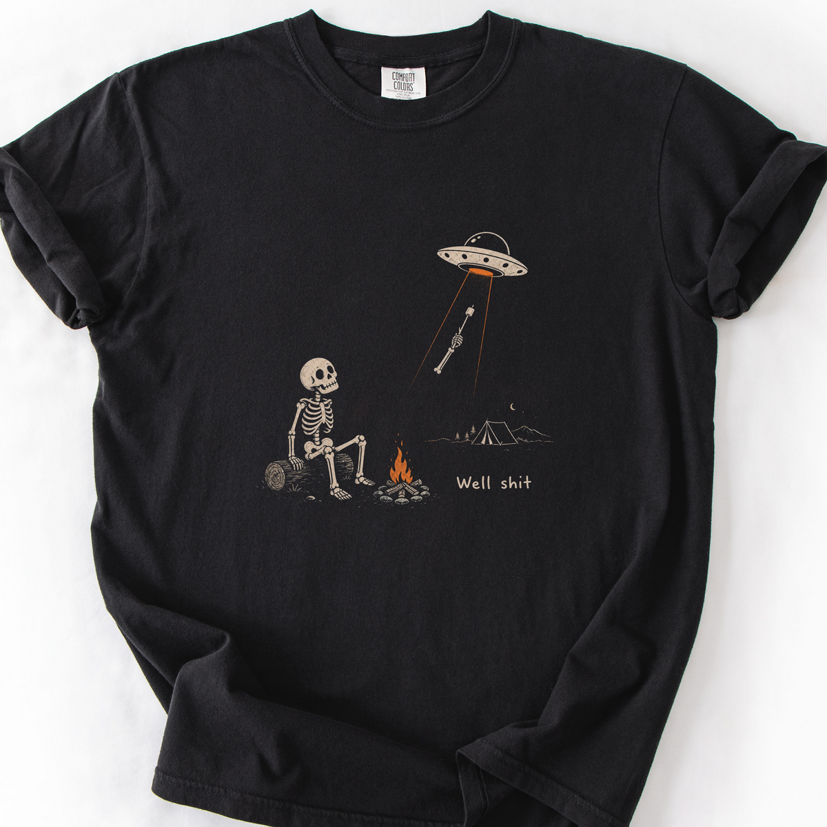 Well Shit Abduction T-Shirt — Black