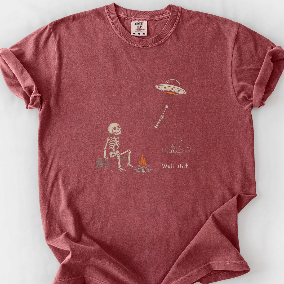 Well Shit Abduction T-Shirt — Brick