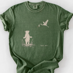 Well Shit Bear T-Shirt — Moss
