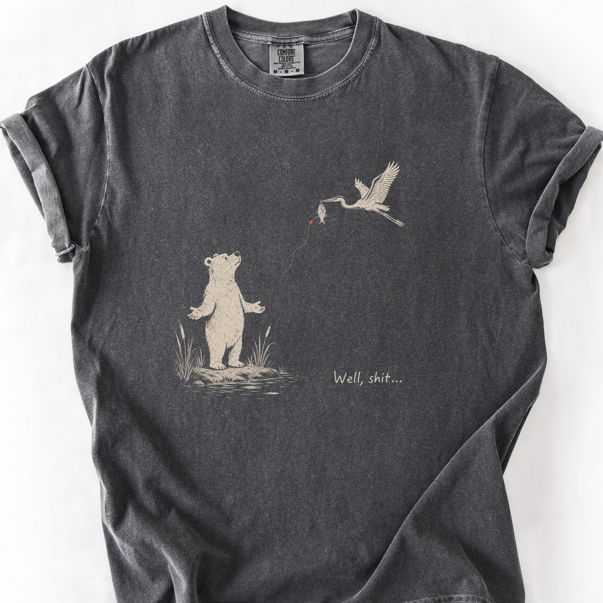 Well Shit Bear T-Shirt — Pepper