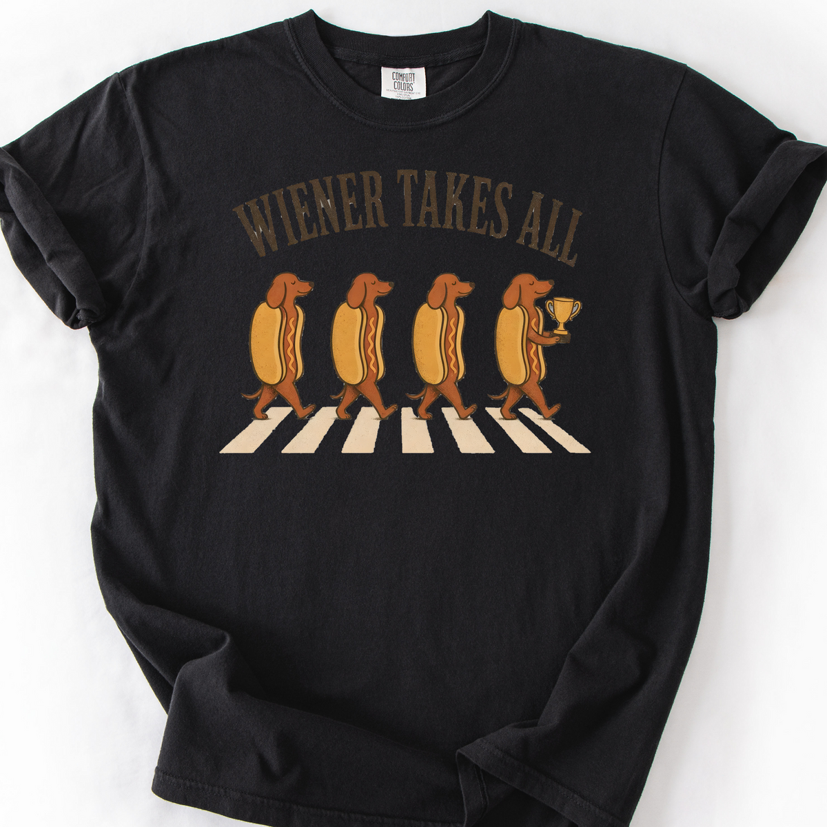 wiener takes all T-Shirt — Black