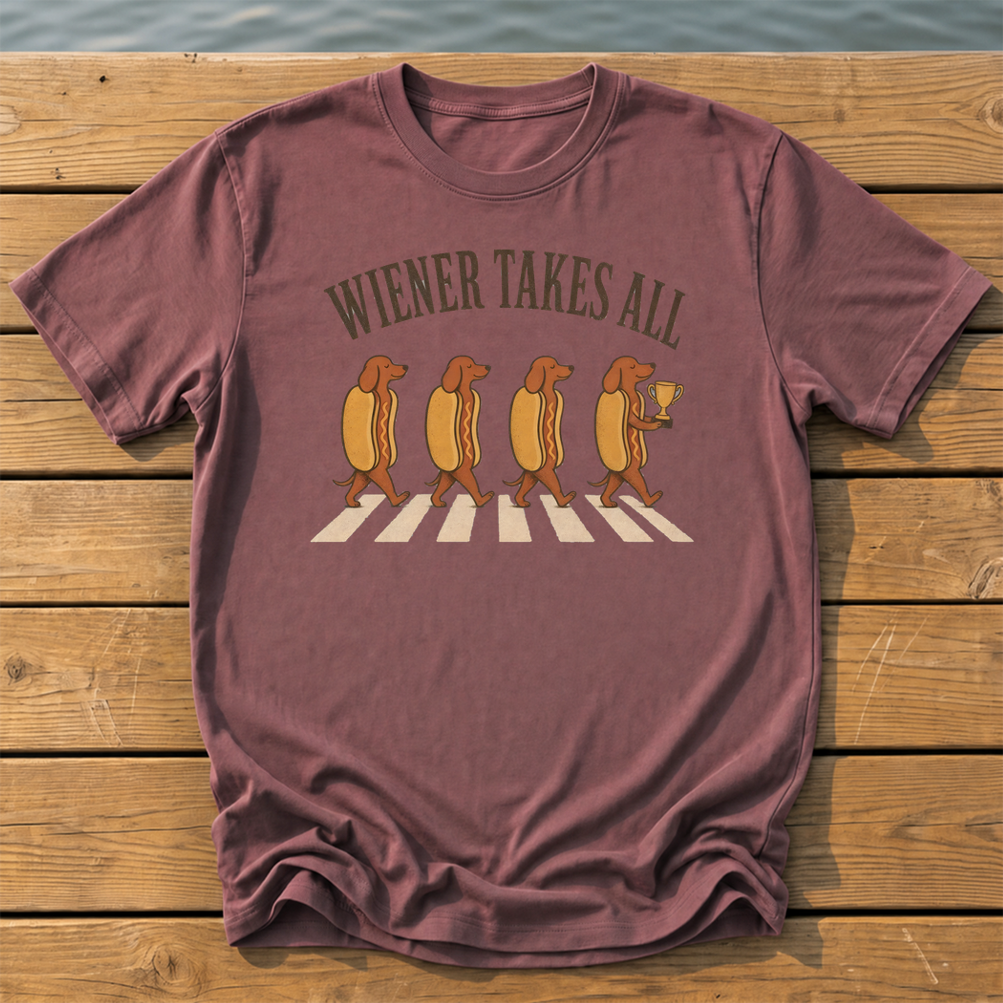 wiener takes all T-Shirt — Brick