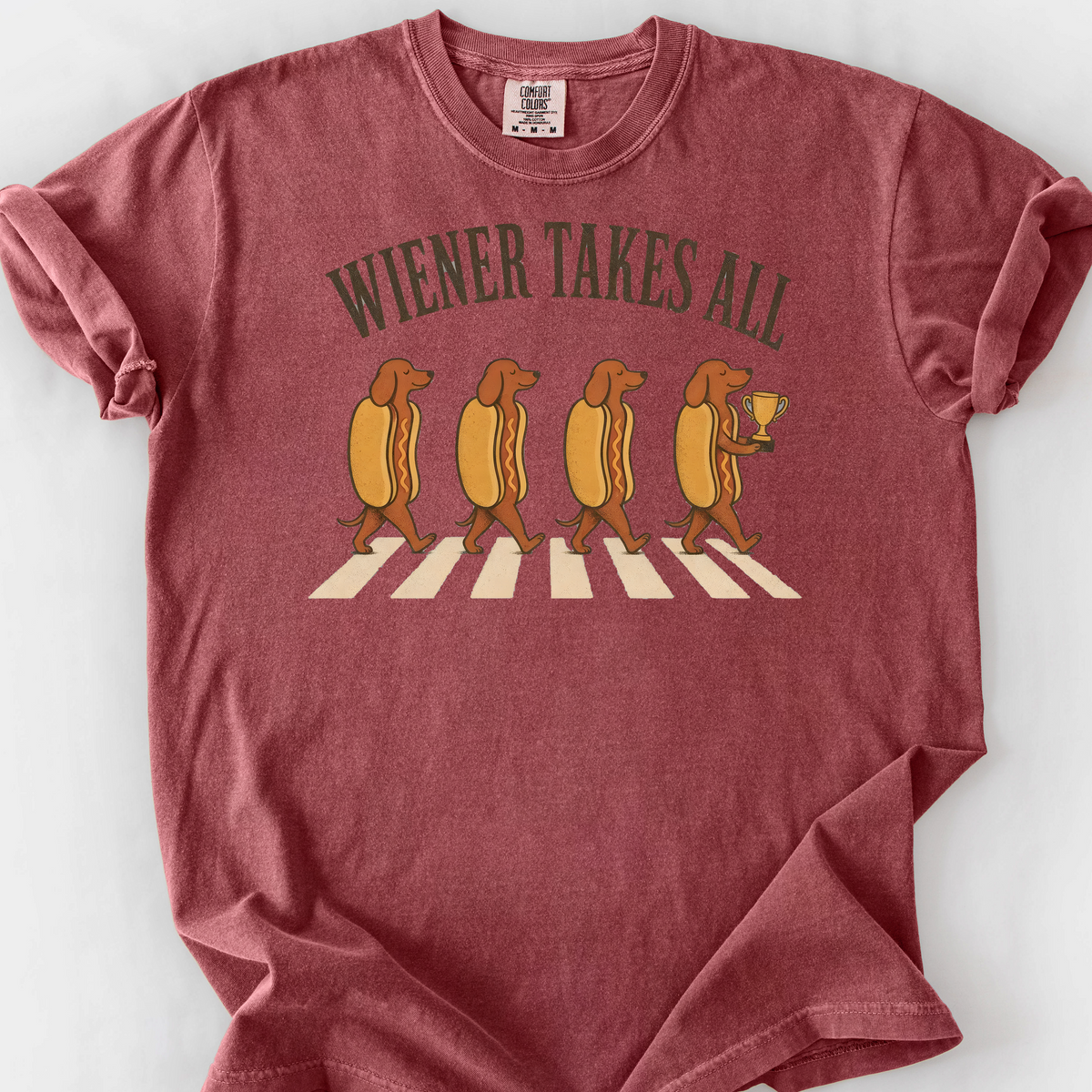 wiener takes all T-Shirt — Brick