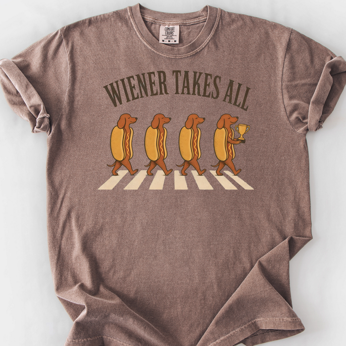 wiener takes all T-Shirt — Espresso
