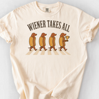 wiener takes all T-Shirt — Ivory