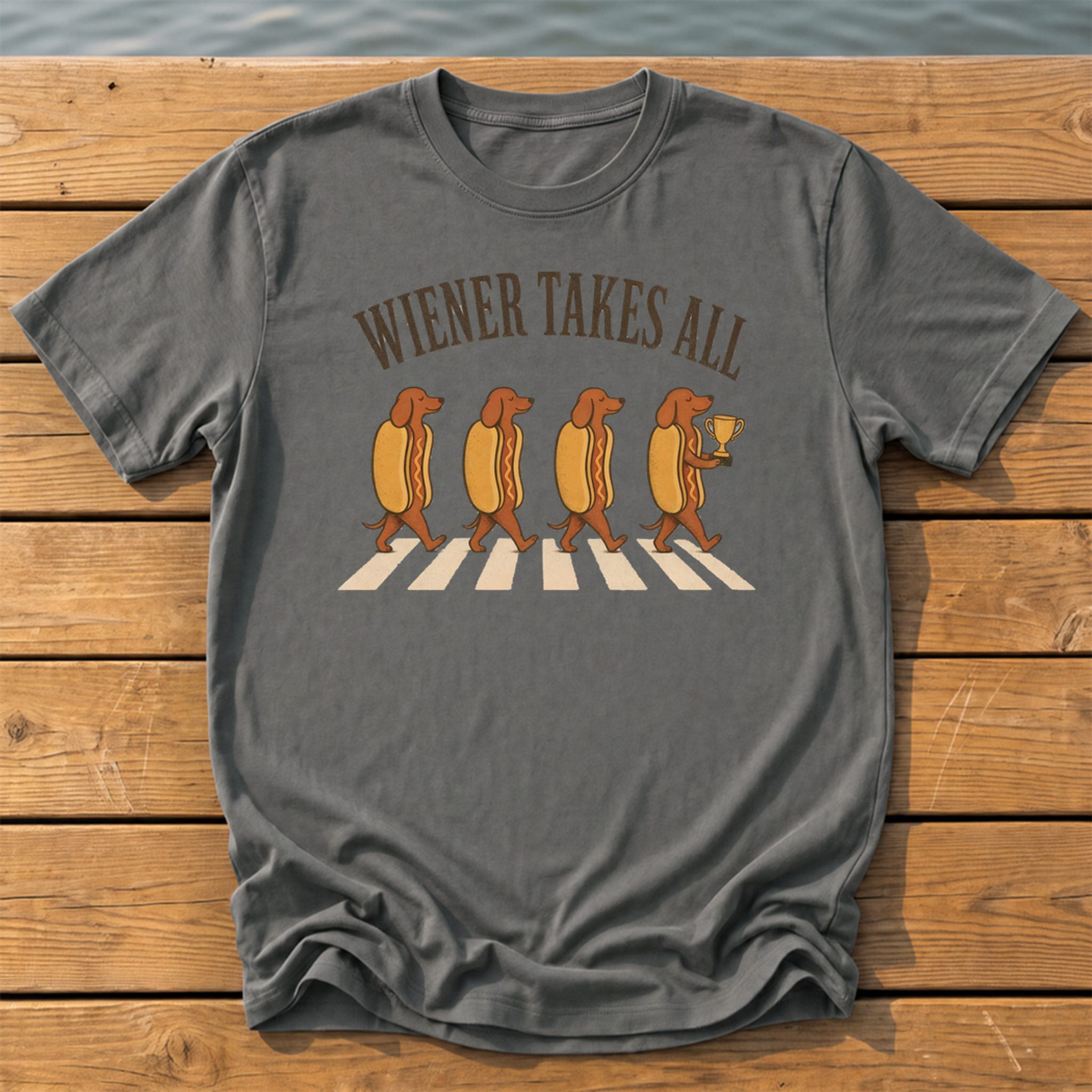 wiener takes all T-Shirt — Pepper