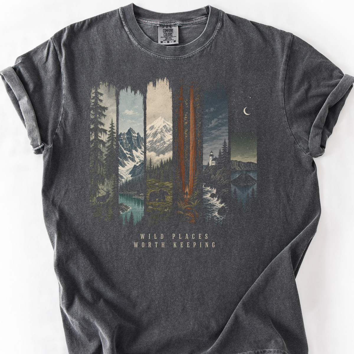 Wild Places Worth Keeping T-Shirt — Pepper