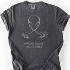 Wrong Planet Right Vibes T-Shirt — Pepper