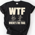 Wtf Wheres The Trail T-Shirt — Black