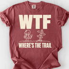 Wtf Wheres The Trail T-Shirt — Brick