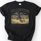 Yellowstone National Park T-Shirt — Black