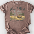 Yellowstone National Park T-Shirt — Espresso