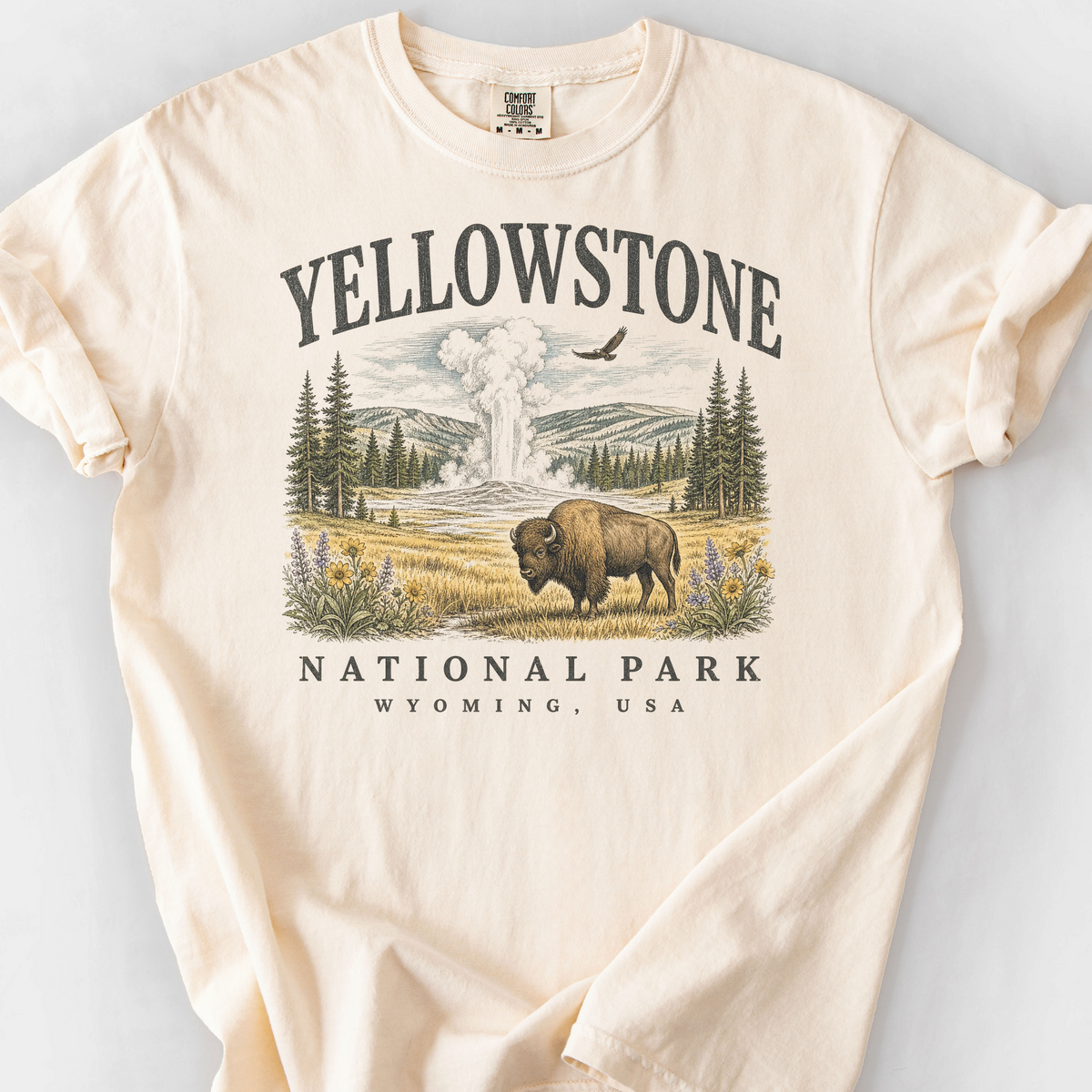 Yellowstone National Park T-Shirt — Ivory