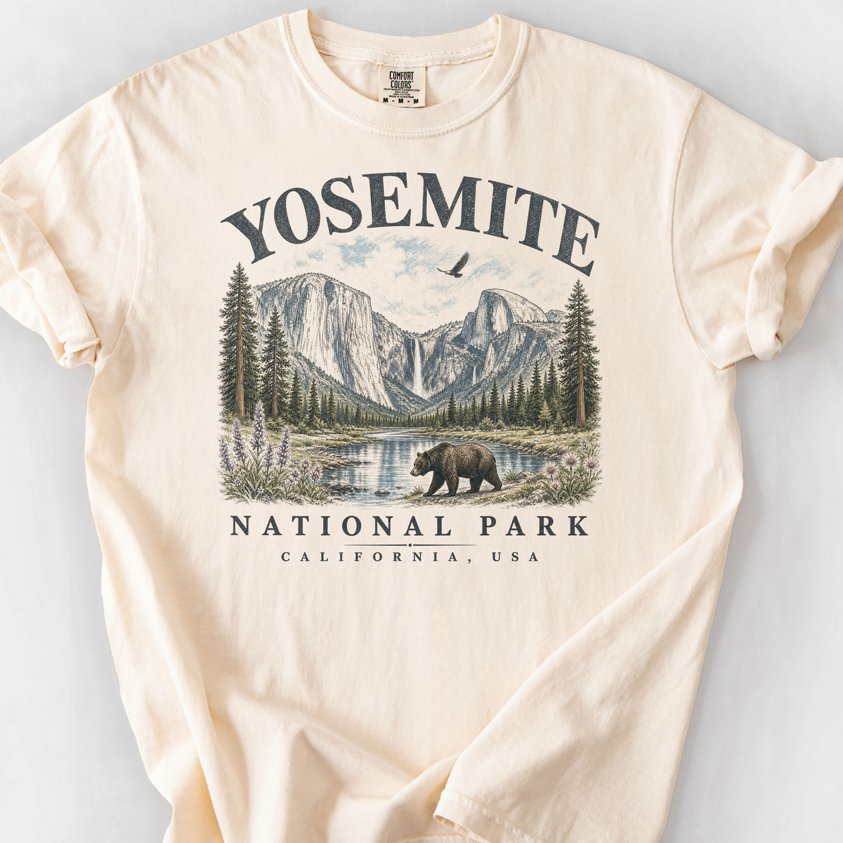 Yosemite National Park T-Shirt — Ivory
