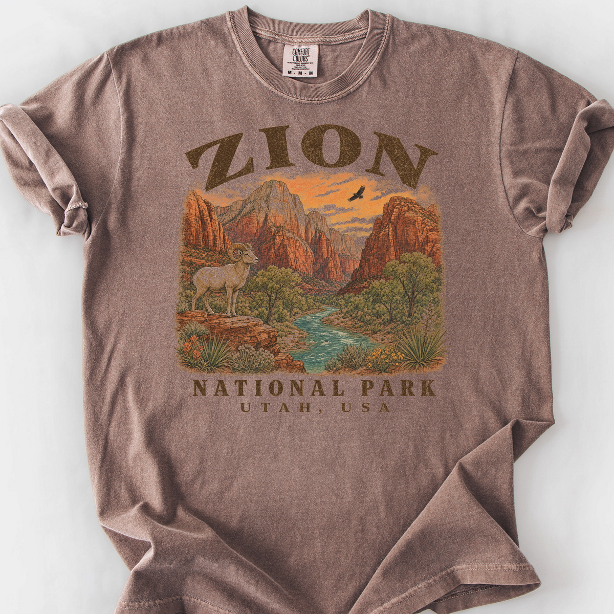 Zion National Park T-Shirt — Espresso