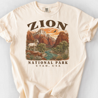 Zion National Park T-Shirt — Ivory